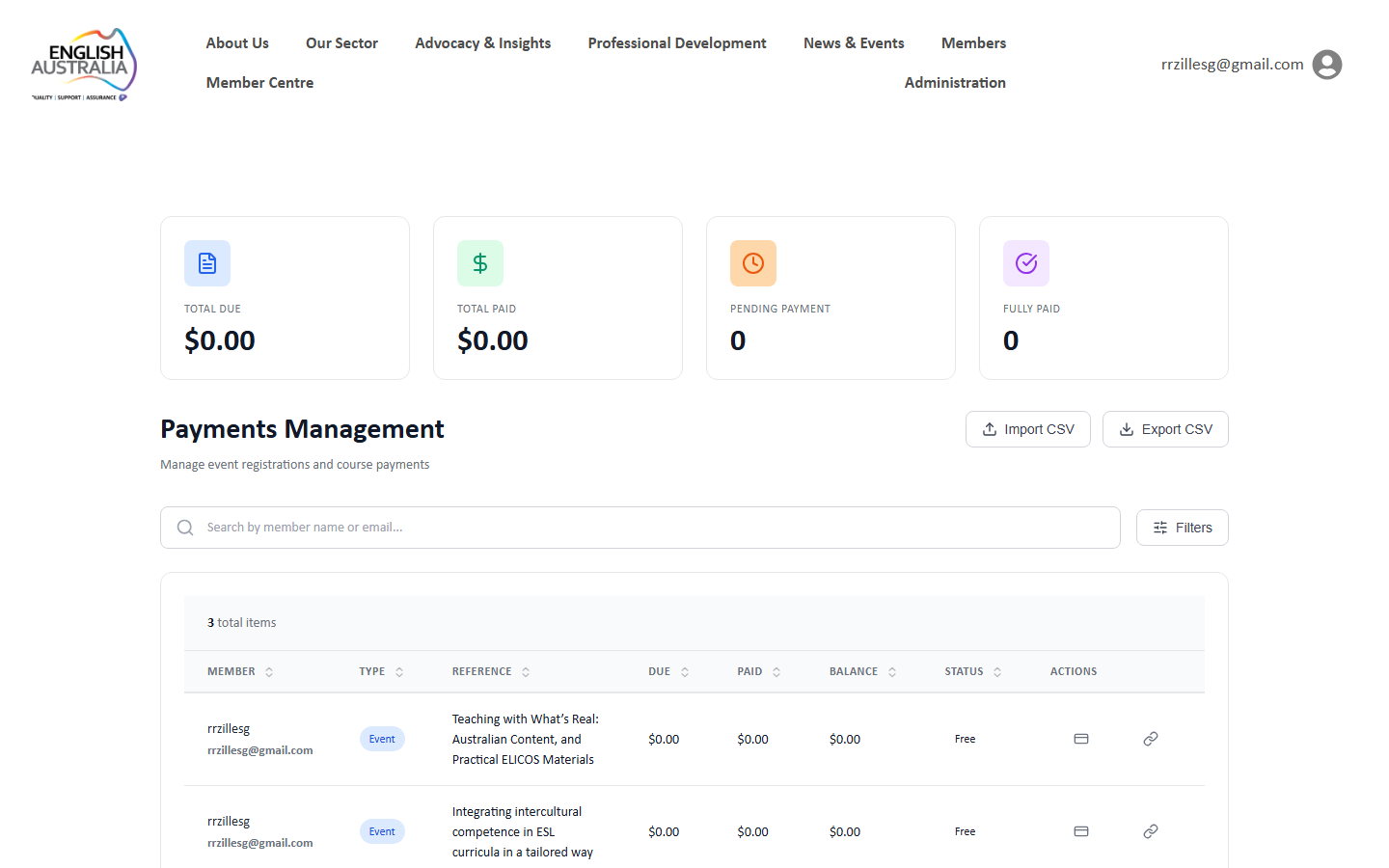 Payments